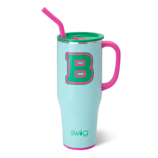 SWIG-INITIAL MEGA MUG TUMBLER (40oz)