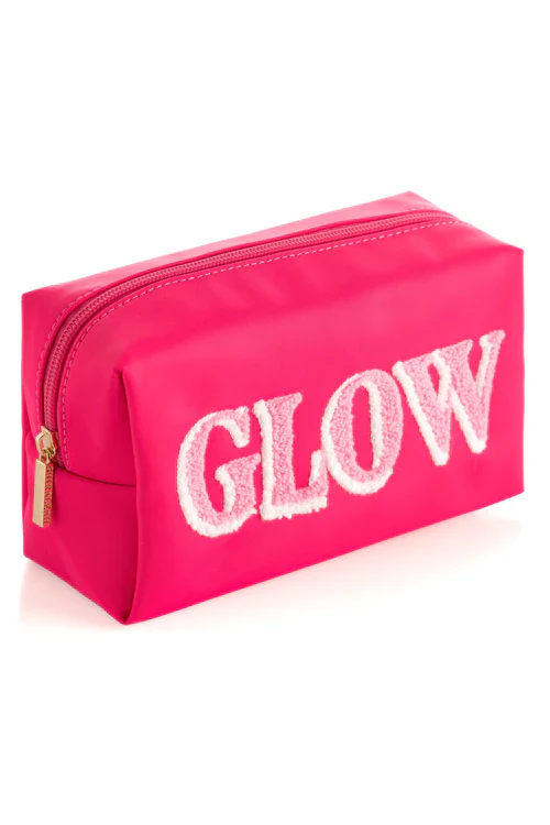 JOY GLOW ZIP POUCH-PINK