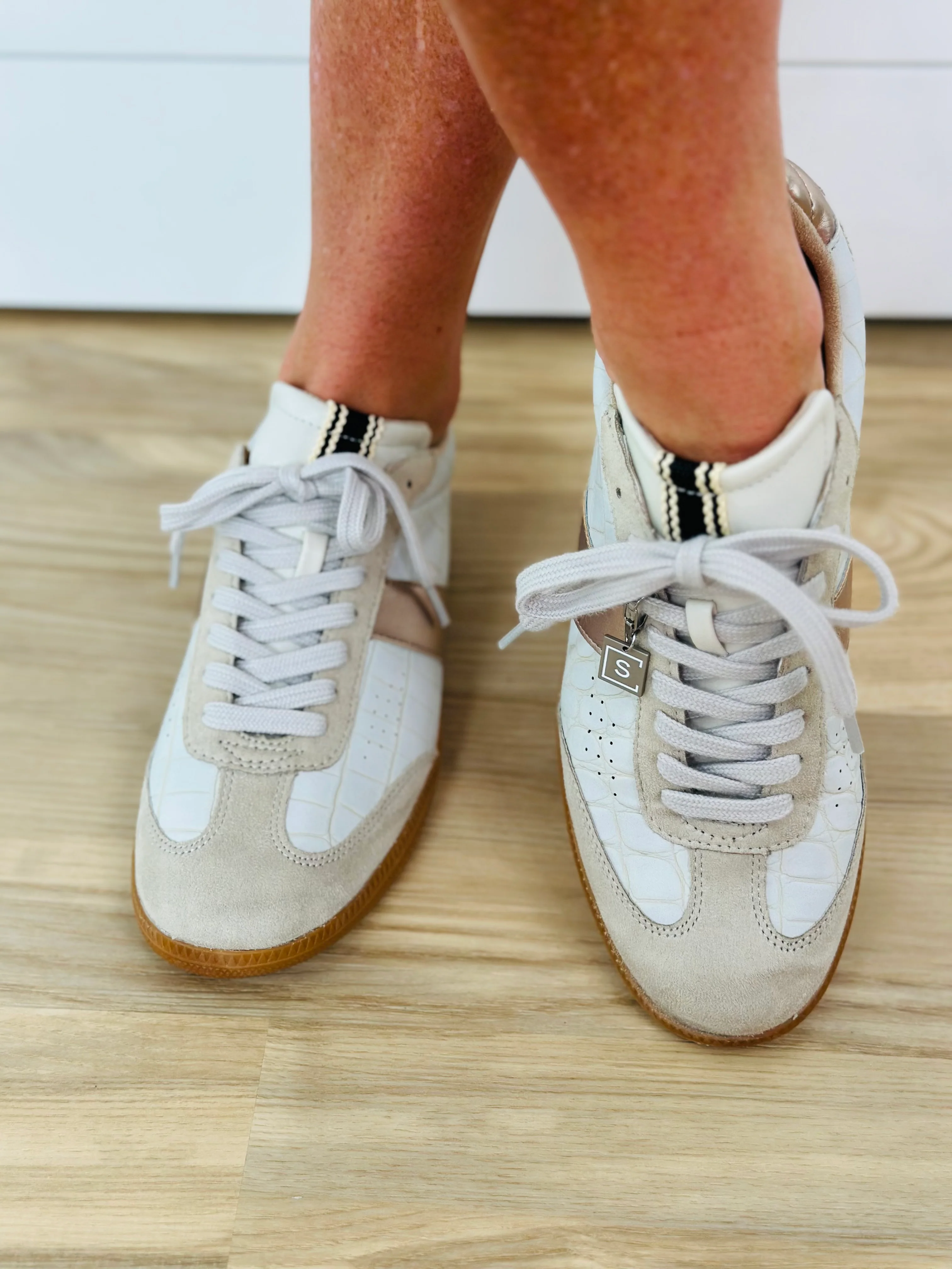 SYDNEY SNEAKERS-GREY CROCO