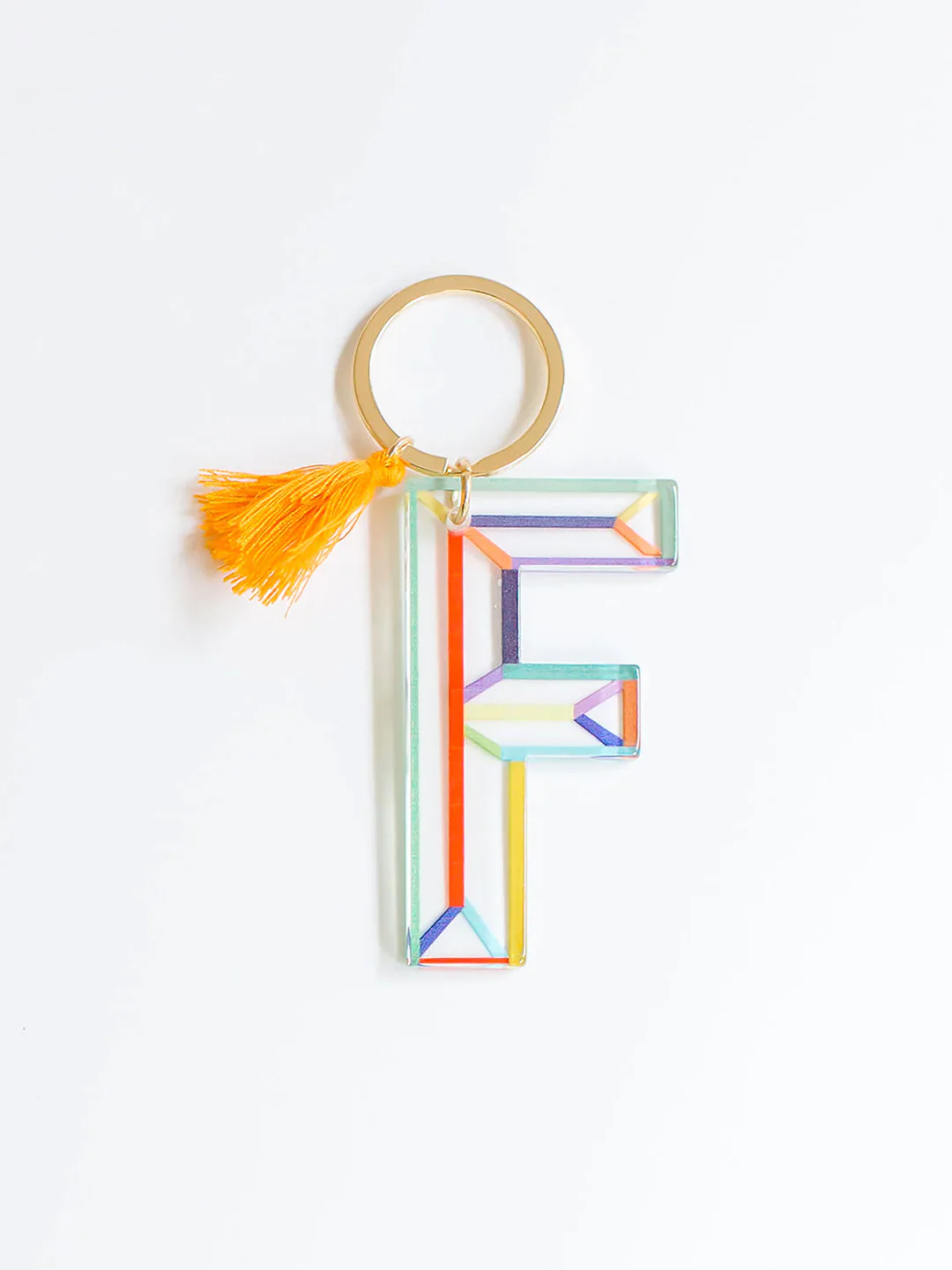 INITIAL KEYCHAIN-F