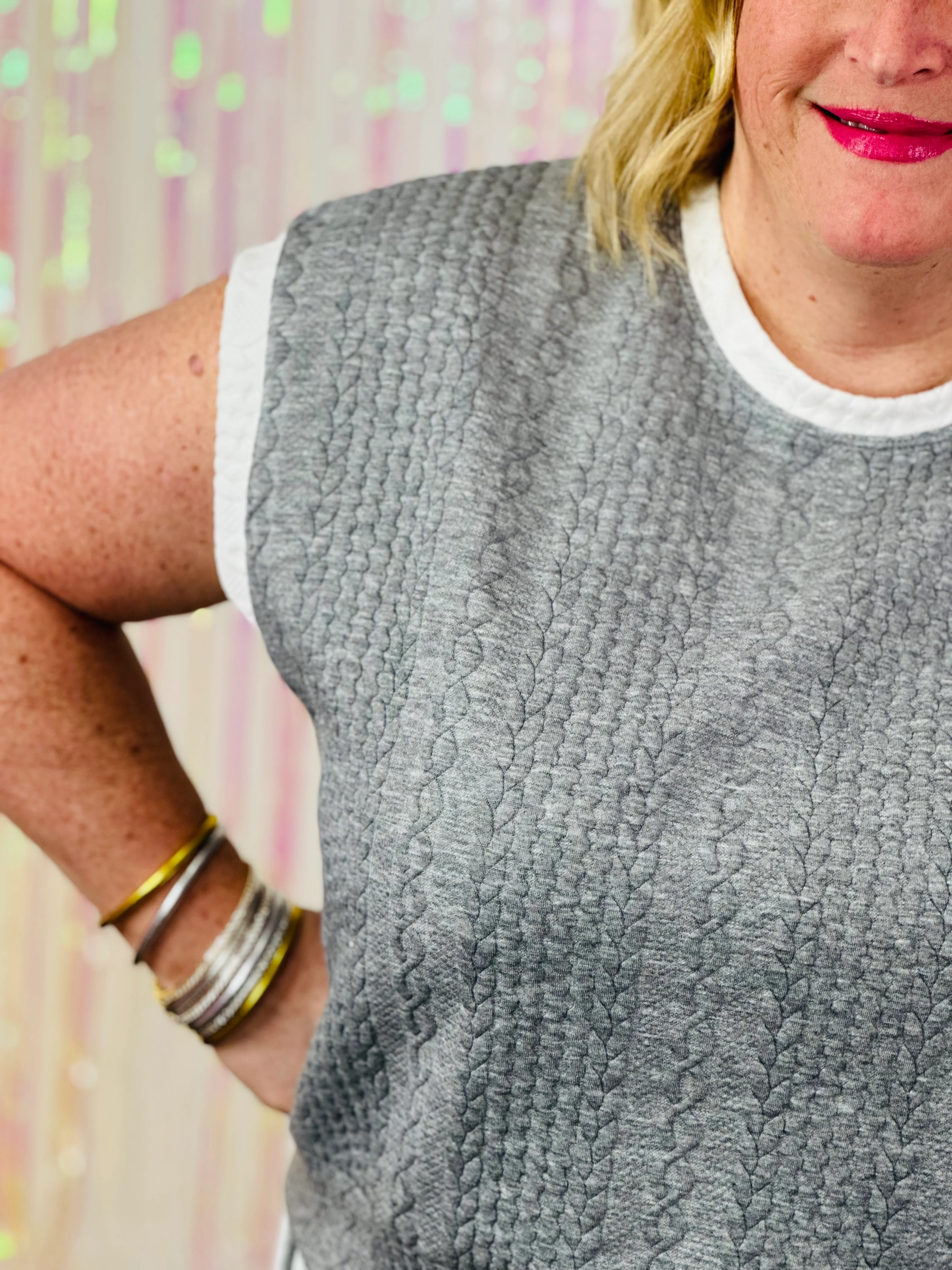 COURT TOP-GREY/WHITE-PLUS