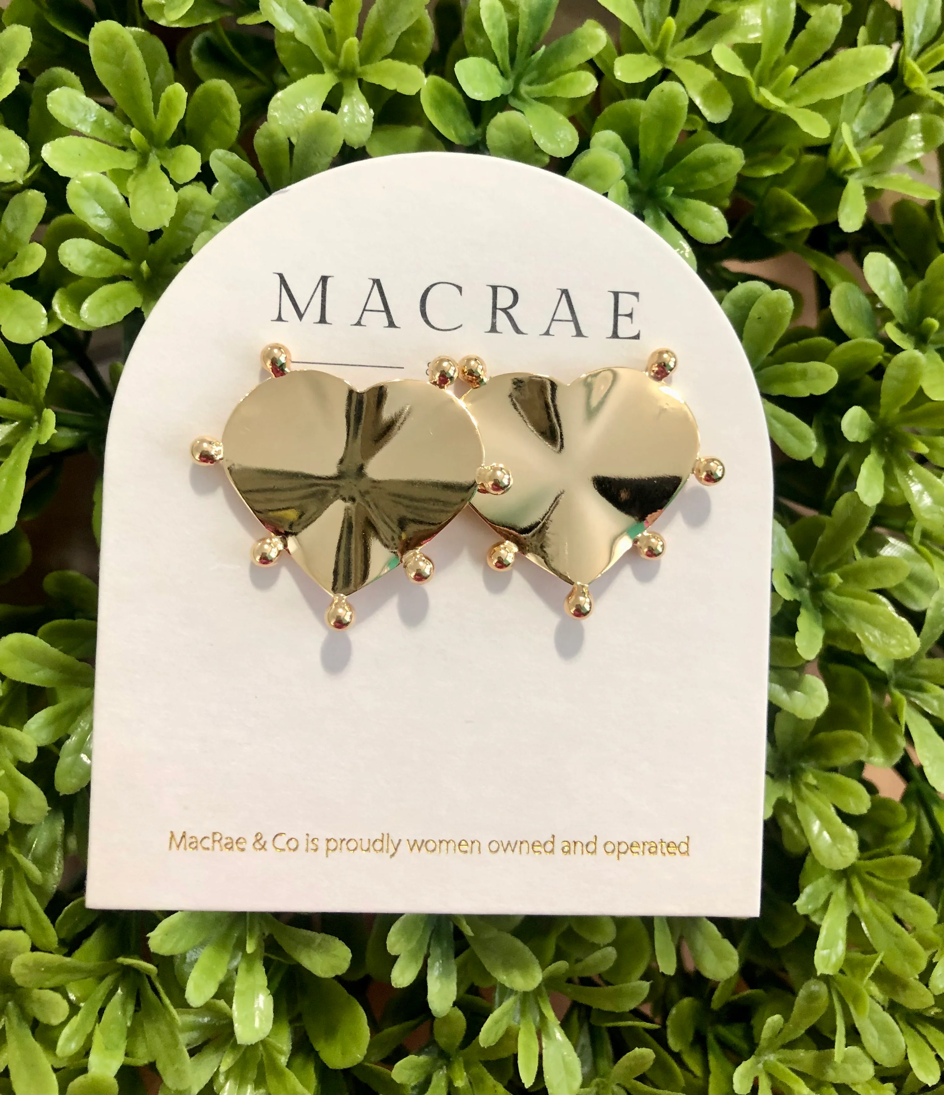 BIG LOVE EARRINGS-GOLD