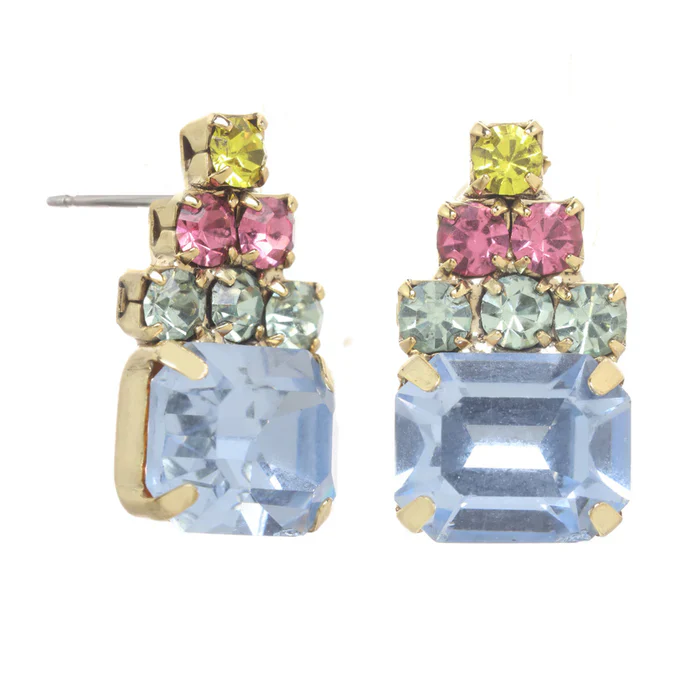 KIA EARRINGS-LT SAPPHIRE